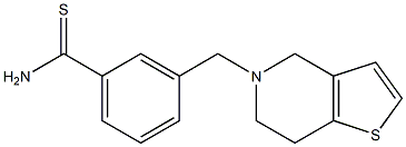 3-(6,7-dihydrothieno[3,2-c]pyridin-5(4H)-ylmethyl)benzenecarbothioamide Structure