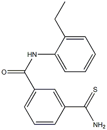 3-(aminocarbonothioyl)-N-(2-ethylphenyl)benzamide 구조식 이미지