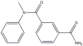 3-(aminocarbonothioyl)-N-methyl-N-phenylbenzamide 구조식 이미지