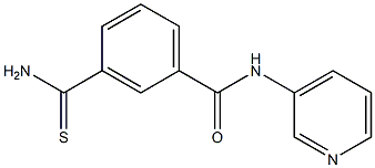 3-(aminocarbonothioyl)-N-pyridin-3-ylbenzamide 구조식 이미지