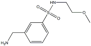 3-(aminomethyl)-N-(2-methoxyethyl)benzenesulfonamide 구조식 이미지