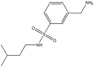3-(aminomethyl)-N-(3-methylbutyl)benzene-1-sulfonamide 구조식 이미지