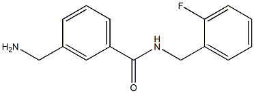 3-(aminomethyl)-N-[(2-fluorophenyl)methyl]benzamide 구조식 이미지