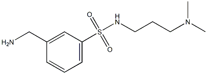 3-(aminomethyl)-N-[3-(dimethylamino)propyl]benzenesulfonamide Structure