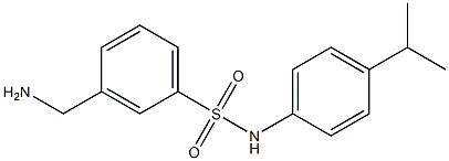 3-(aminomethyl)-N-[4-(propan-2-yl)phenyl]benzene-1-sulfonamide Structure