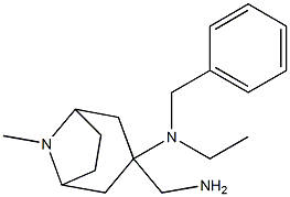 3-(aminomethyl)-N-benzyl-N-ethyl-8-methyl-8-azabicyclo[3.2.1]octan-3-amine Structure