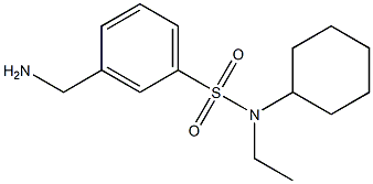 3-(aminomethyl)-N-cyclohexyl-N-ethylbenzenesulfonamide Structure