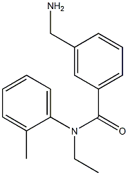 3-(aminomethyl)-N-ethyl-N-(2-methylphenyl)benzamide Structure