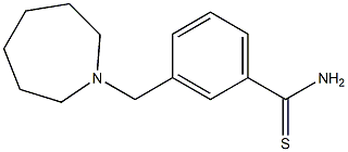 3-(azepan-1-ylmethyl)benzenecarbothioamide 구조식 이미지