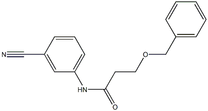 3-(benzyloxy)-N-(3-cyanophenyl)propanamide Structure