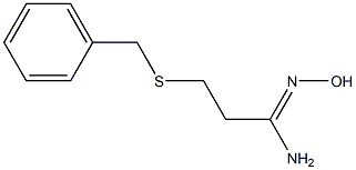 3-(benzylsulfanyl)-N'-hydroxypropanimidamide 구조식 이미지