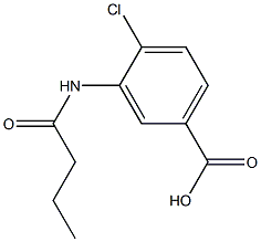 3-(butyrylamino)-4-chlorobenzoic acid 구조식 이미지