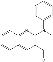 3-(chloromethyl)-N-methyl-N-phenylquinolin-2-amine 구조식 이미지