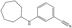 3-(cycloheptylamino)benzonitrile Structure