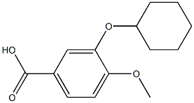 3-(cyclohexyloxy)-4-methoxybenzoic acid Structure