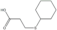 3-(cyclohexylsulfanyl)propanoic acid Structure