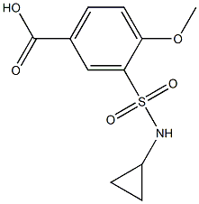 3-(cyclopropylsulfamoyl)-4-methoxybenzoic acid Structure