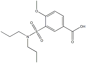 3-(dipropylsulfamoyl)-4-methoxybenzoic acid Structure