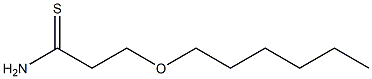 3-(hexyloxy)propanethioamide 구조식 이미지