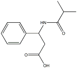 3-(isobutyrylamino)-3-phenylpropanoic acid 구조식 이미지