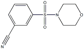 3-(morpholin-4-ylsulfonyl)benzonitrile 구조식 이미지