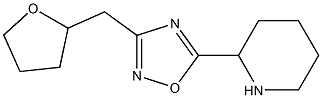 3-(oxolan-2-ylmethyl)-5-(piperidin-2-yl)-1,2,4-oxadiazole 구조식 이미지