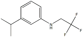 3-(propan-2-yl)-N-(2,2,2-trifluoroethyl)aniline Structure