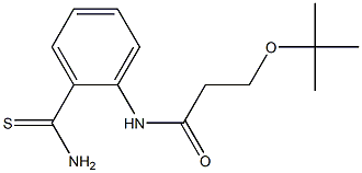 3-(tert-butoxy)-N-(2-carbamothioylphenyl)propanamide 구조식 이미지