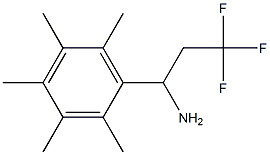 3,3,3-trifluoro-1-(2,3,4,5,6-pentamethylphenyl)propan-1-amine Structure