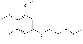 3,4,5-trimethoxy-N-[3-(methylsulfanyl)propyl]aniline Structure