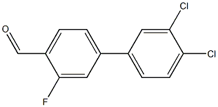 3',4'-dichloro-3-fluoro-1,1'-biphenyl-4-carbaldehyde 구조식 이미지