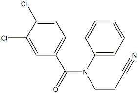 3,4-dichloro-N-(2-cyanoethyl)-N-phenylbenzamide 구조식 이미지