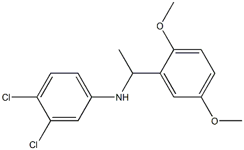 3,4-dichloro-N-[1-(2,5-dimethoxyphenyl)ethyl]aniline 구조식 이미지