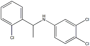 3,4-dichloro-N-[1-(2-chlorophenyl)ethyl]aniline Structure