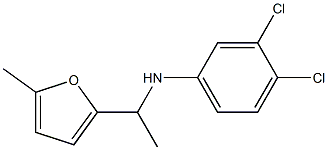 3,4-dichloro-N-[1-(5-methylfuran-2-yl)ethyl]aniline 구조식 이미지
