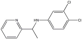 3,4-dichloro-N-[1-(pyridin-2-yl)ethyl]aniline Structure