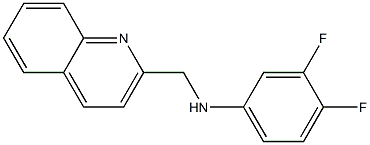3,4-difluoro-N-(quinolin-2-ylmethyl)aniline 구조식 이미지