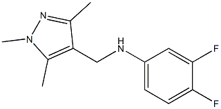 3,4-difluoro-N-[(1,3,5-trimethyl-1H-pyrazol-4-yl)methyl]aniline Structure