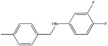 3,4-difluoro-N-[(4-methylphenyl)methyl]aniline Structure