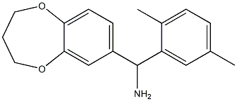 3,4-dihydro-2H-1,5-benzodioxepin-7-yl(2,5-dimethylphenyl)methanamine Structure