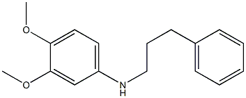3,4-dimethoxy-N-(3-phenylpropyl)aniline Structure