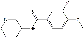 3,4-dimethoxy-N-(piperidin-3-yl)benzamide Structure