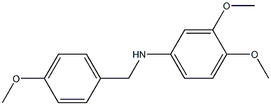 3,4-dimethoxy-N-[(4-methoxyphenyl)methyl]aniline 구조식 이미지