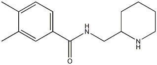 3,4-dimethyl-N-(piperidin-2-ylmethyl)benzamide Structure