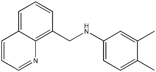 3,4-dimethyl-N-(quinolin-8-ylmethyl)aniline 구조식 이미지
