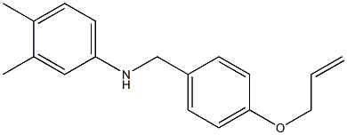 3,4-dimethyl-N-{[4-(prop-2-en-1-yloxy)phenyl]methyl}aniline 구조식 이미지