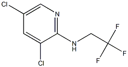 3,5-dichloro-N-(2,2,2-trifluoroethyl)pyridin-2-amine Structure