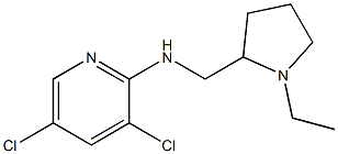 3,5-dichloro-N-[(1-ethylpyrrolidin-2-yl)methyl]pyridin-2-amine 구조식 이미지