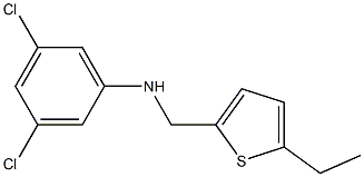 3,5-dichloro-N-[(5-ethylthiophen-2-yl)methyl]aniline Structure