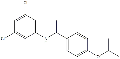 3,5-dichloro-N-{1-[4-(propan-2-yloxy)phenyl]ethyl}aniline Structure